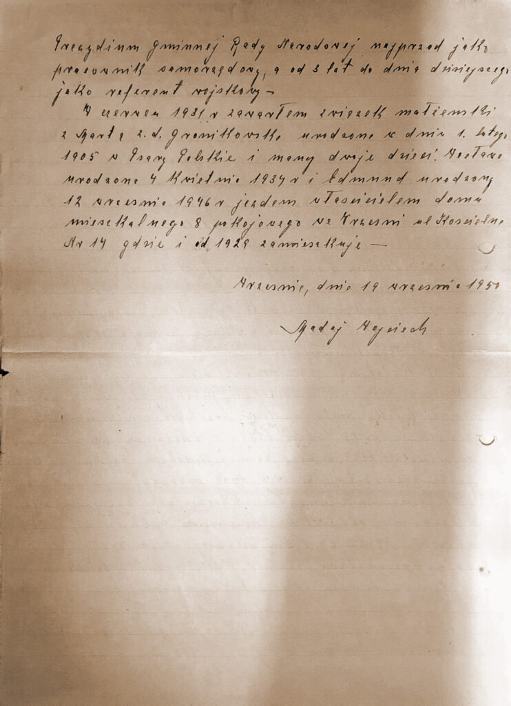 Wojciech Madaj - życiorys (dokument udostępnił Jarosław Dominik Górski)